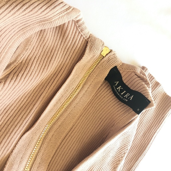 NWOT AKIRA Beige Sleeveless Jumpsuit Women Small - Picture 8 of 8